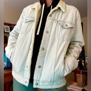 Levi’s Large Denim Fleece Jacket
